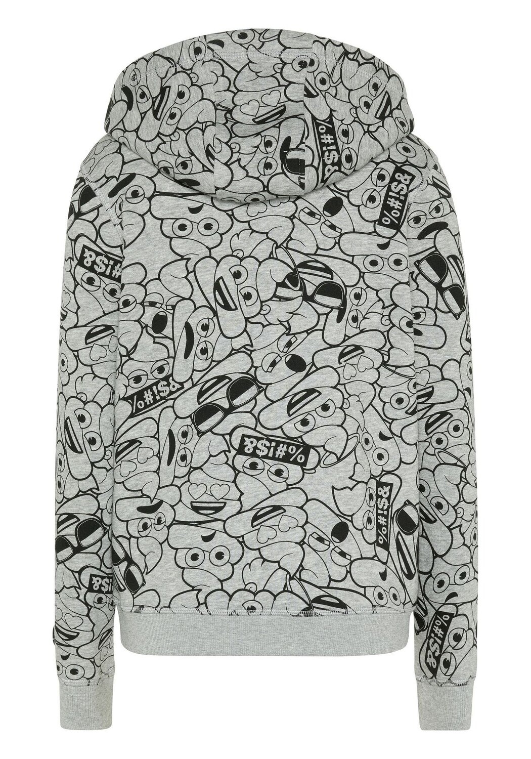 

Худи в стиле Pile of Poo emoji, цвет Medium Grey Black
