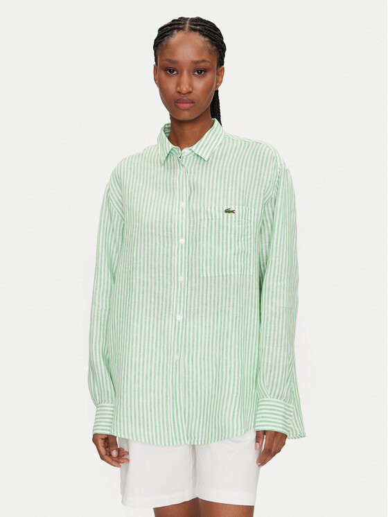

Рубашка оверсайз CF0054 Lacoste, зеленый