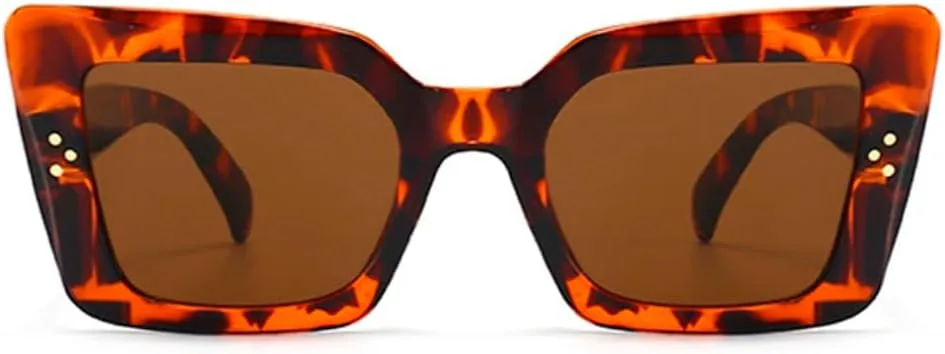 

Солнцезащитные очки с защитой UV400 | Увеличенные заклепки "кошачий глаз" | для женщин и мужчин, для занятий спортом на открытом воздухе и вождения DSVIGF, 06