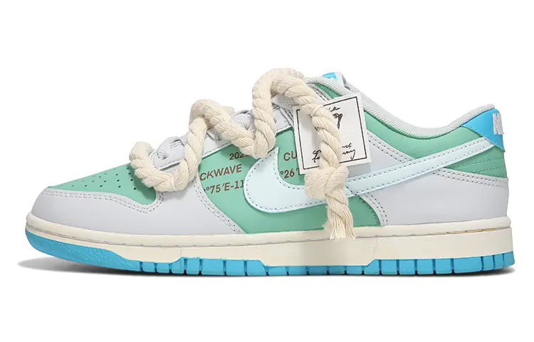 

Кроссовки Nike Dunk Skateboarding Shoes Men Low-top Grey/green, цвет Emerald