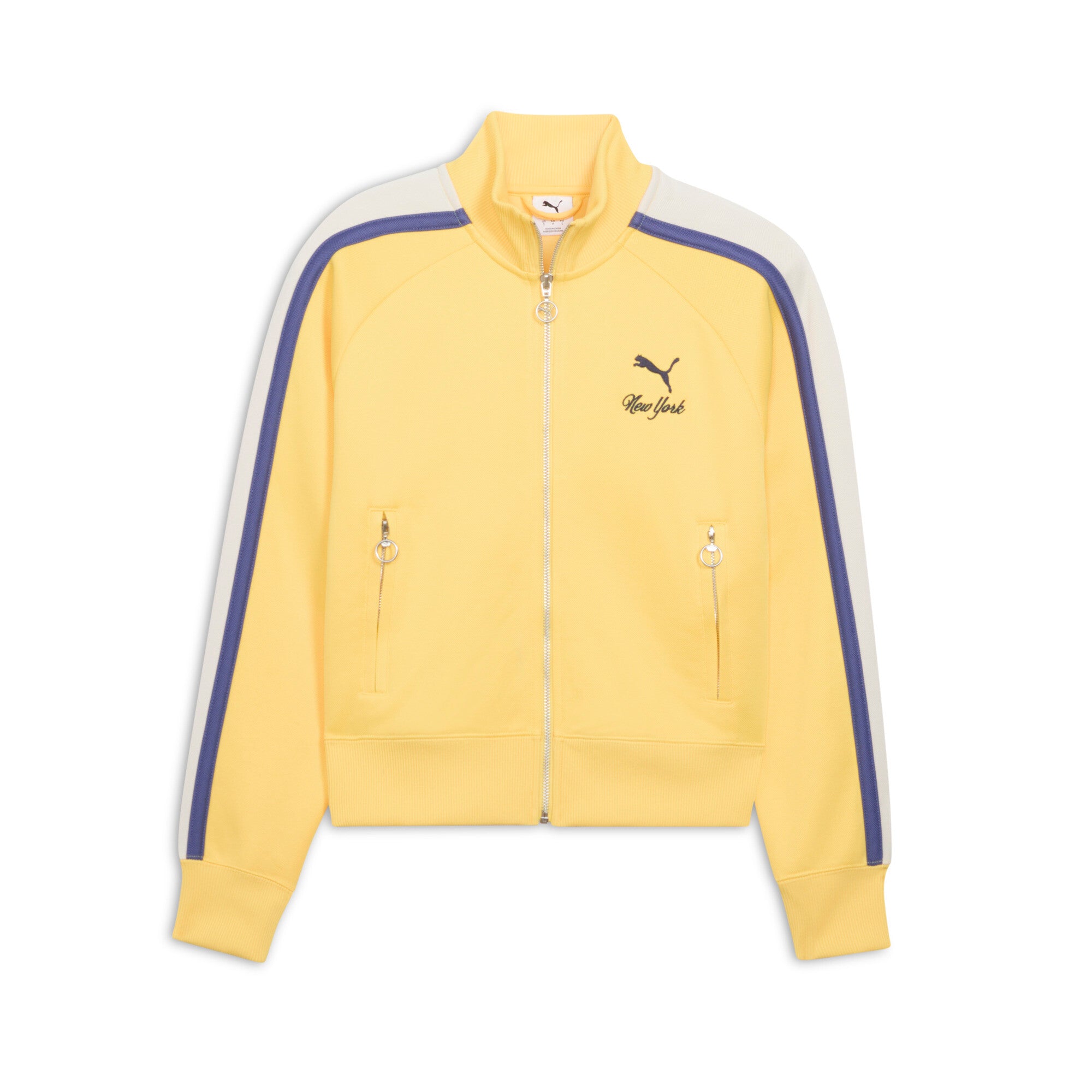 

Женская спортивная куртка PUMA T7 Bright Lights NYC Flagship, цвет sunny yellow