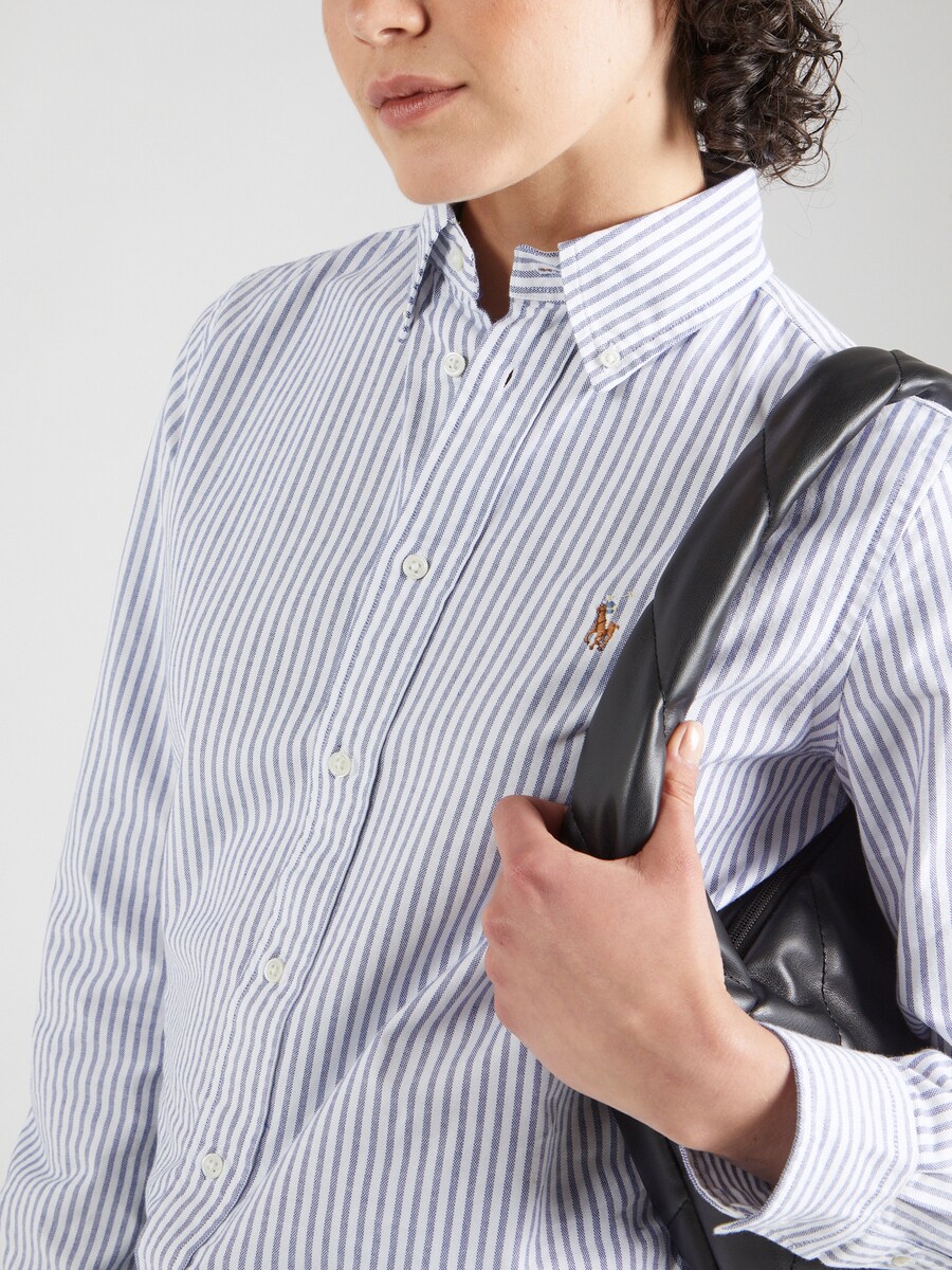 Блуза Polo Ralph Lauren, цвет Light blue/White — фото 3