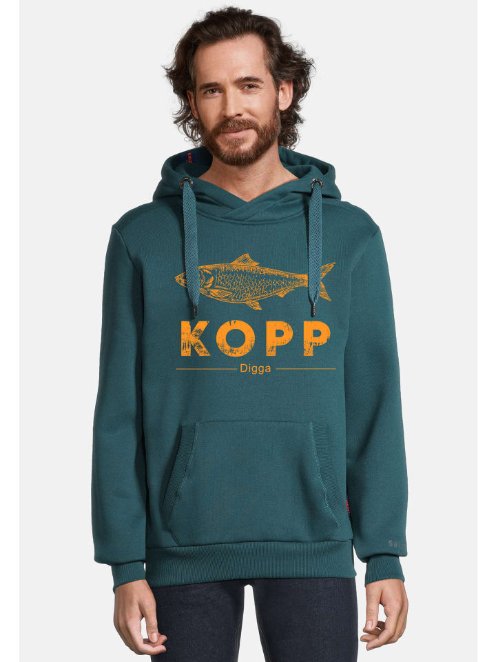 

Толстовка HEFF - FISCHKOPP неонового оранжевого цвета со стрекозой Salzhaut