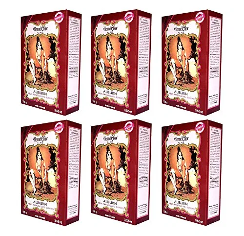Натуральная хна для волос Eco Mahogany Dark, 6 x 100 г Henne Color Paris