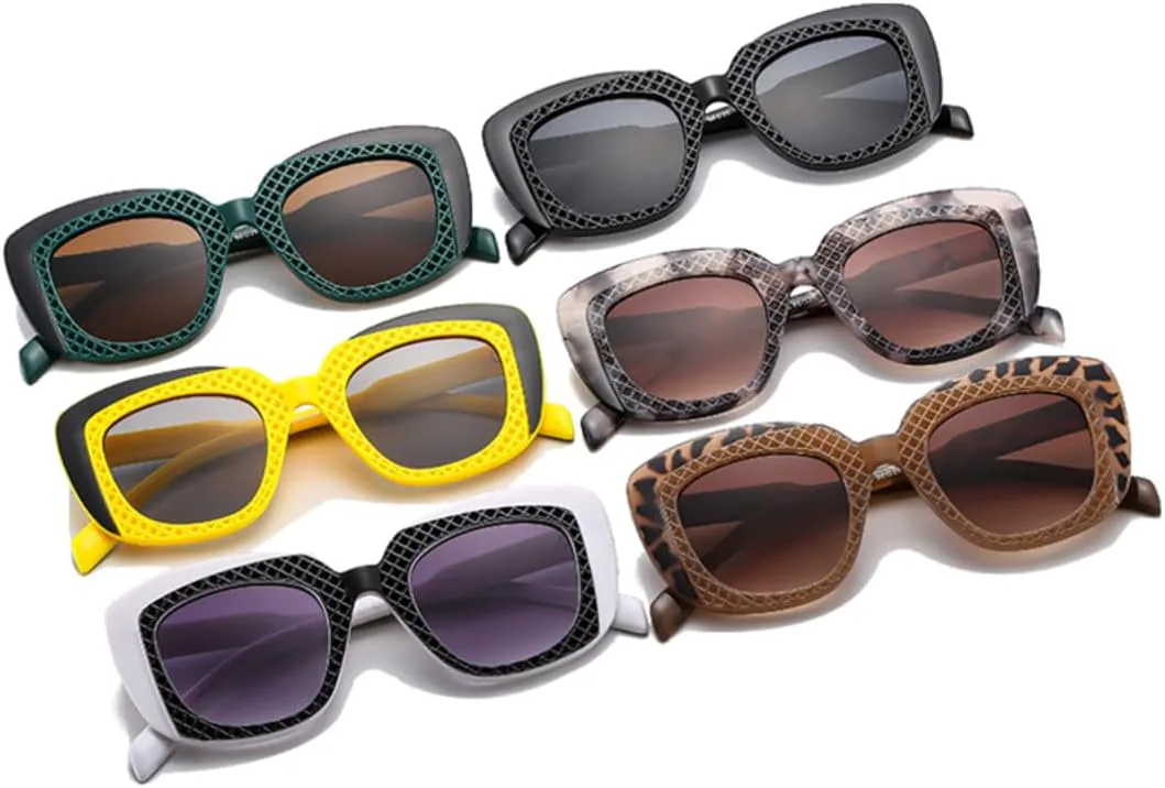 

Двухцветные солнцезащитные очки в стиле хип-хоп для женщин, модные градиентные очки, защита от УФ-излучения UV400 для мужчин, уникальные UUPTTPL, Tea Leopard Tea