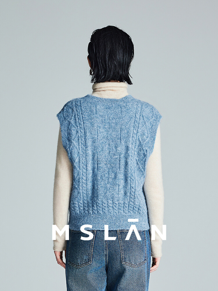 

Жилет вязаный MSlan, синий