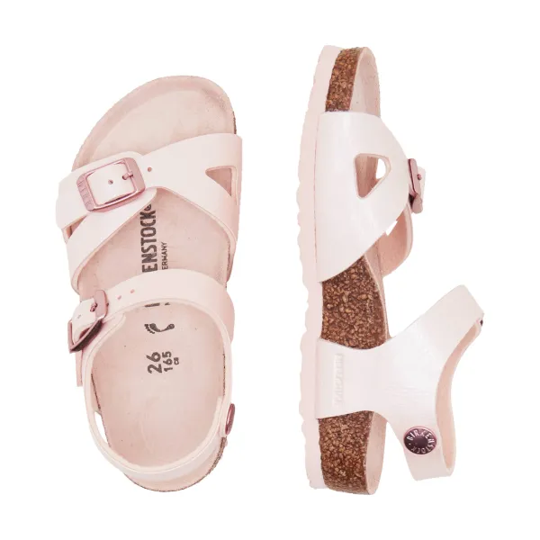 Сандалии Rio с добавлением кожи Birkenstock, розовый — фото 3
