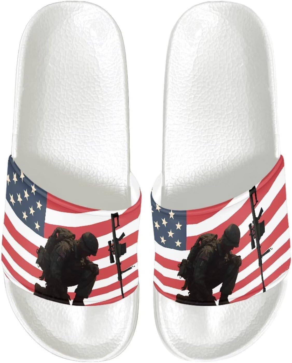 

Удобные летние пляжные сандалии Vuriqeby, American Flag Soldier
