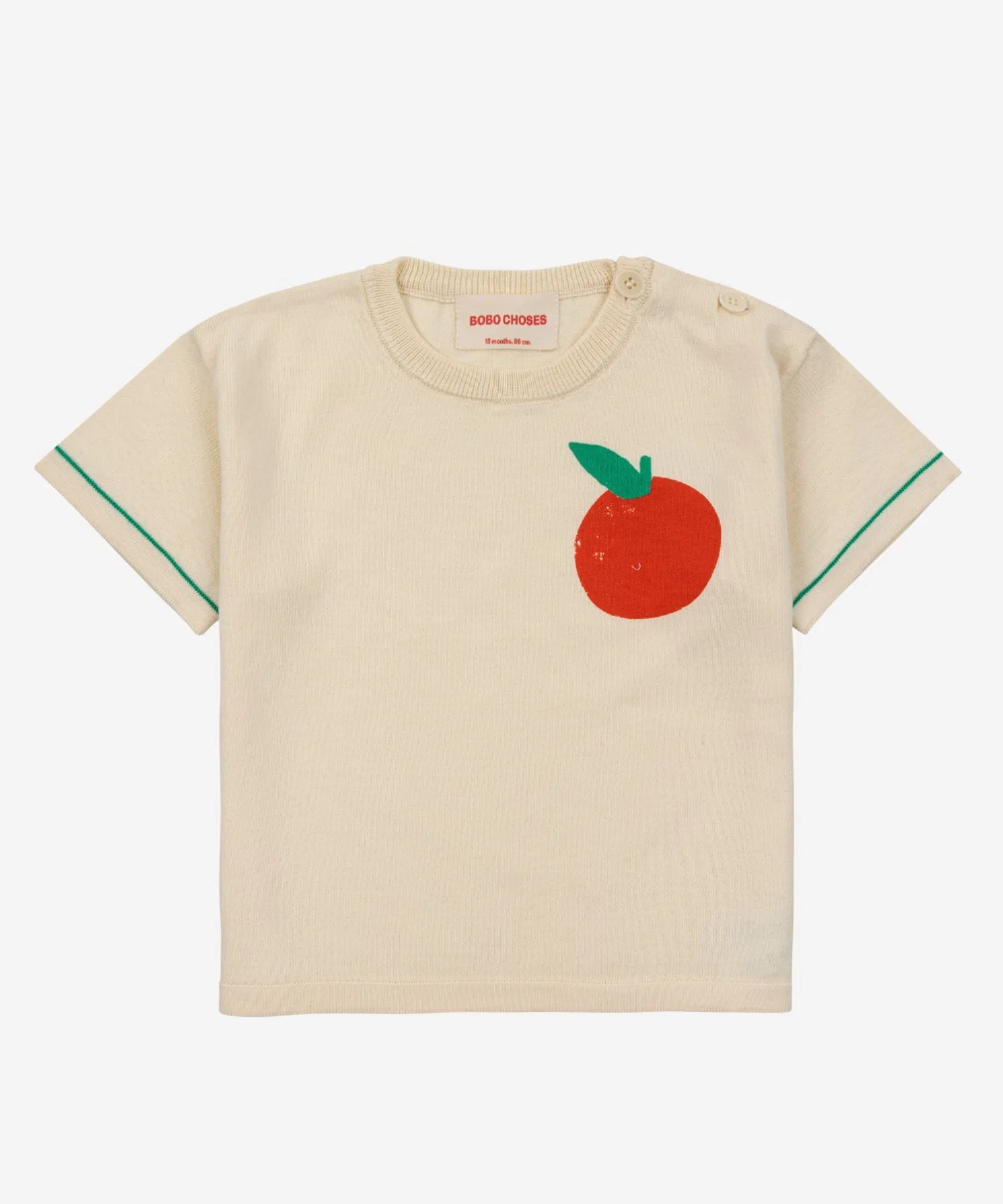 Детская футболка BOBO CHOSES из хлопка с короткими рукавами белого цвета — фото 3