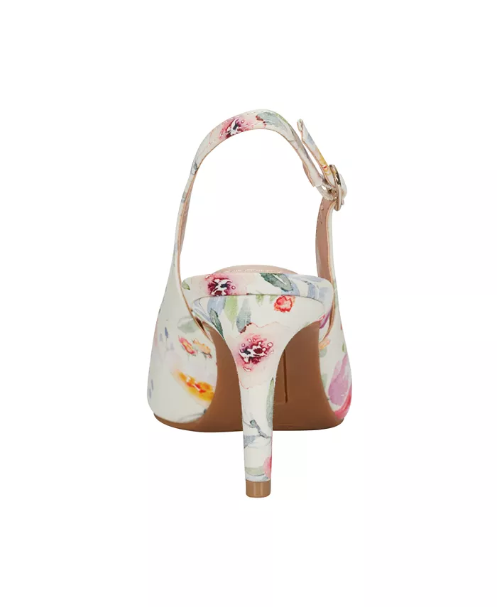 Женские туфли-лодочки Gelli Bow Slingback на каблуке Bandolino, белый — фото 3
