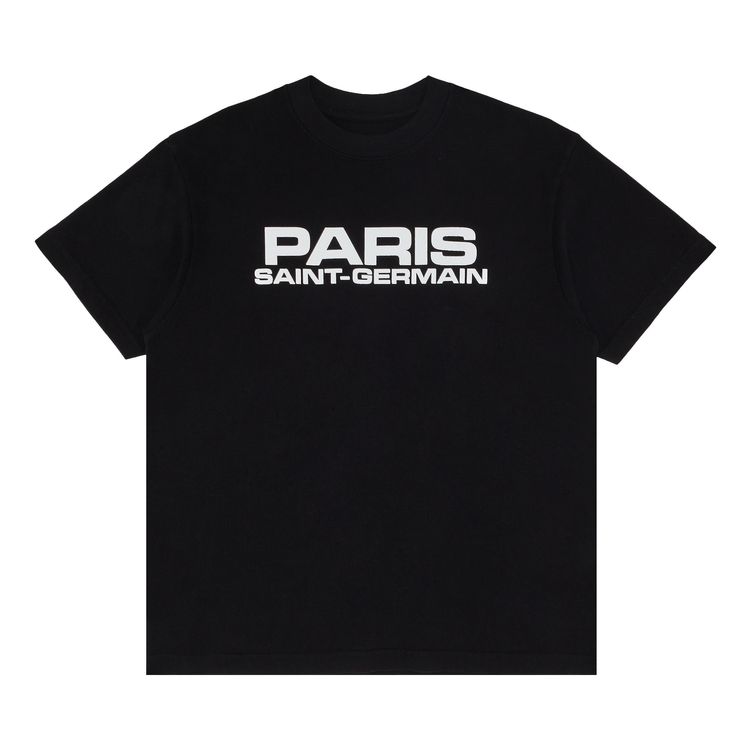 

Футболка GOAT Exclusive Paris Saint-Germain Block Logo T-Shirt 'Black', черный