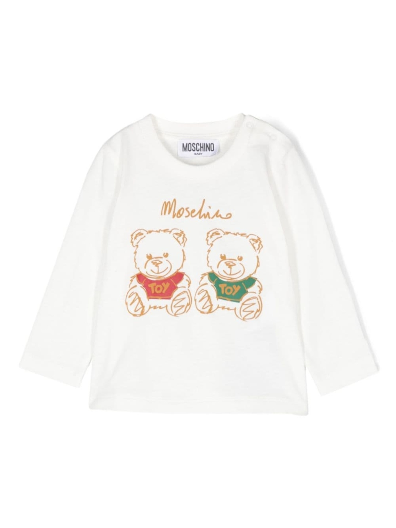 

Moschino Kids футболка с принтом Teddy Bear, белый