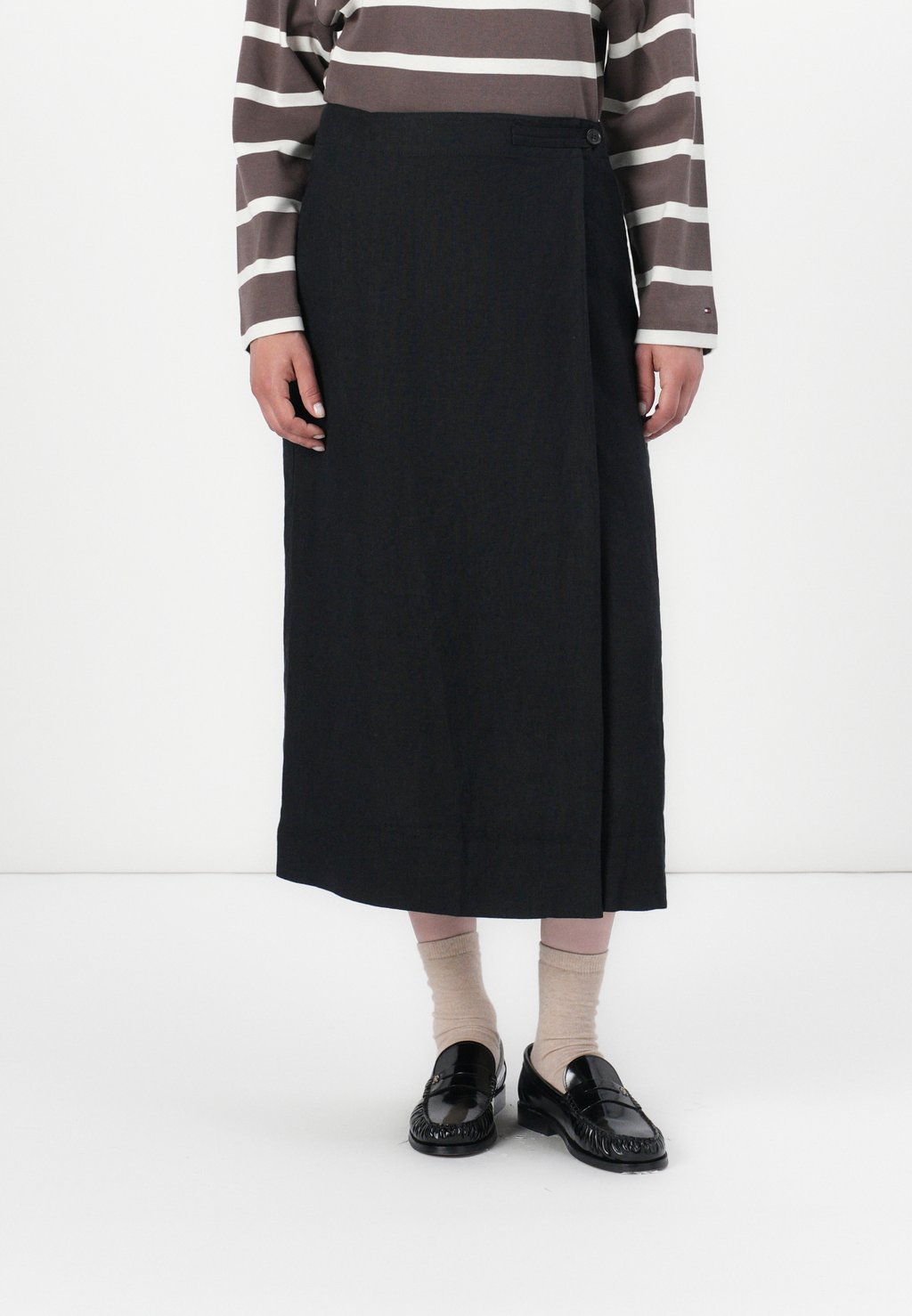 

Юбка с запахом KNEE WRAP SKIRT - Pencil skirt Tommy Hilfiger, черный