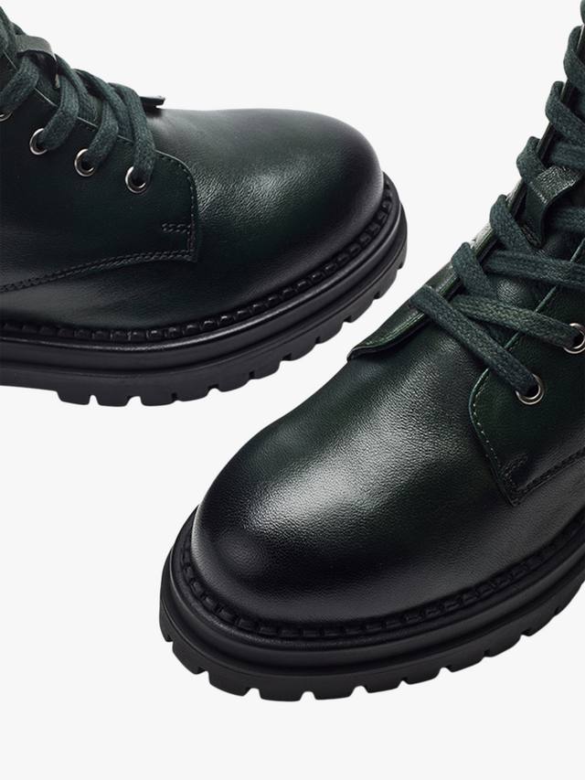 Onnay кожаные шнурованные ботинки до щиколотки Moda in Pelle, Dark Green — фото 3