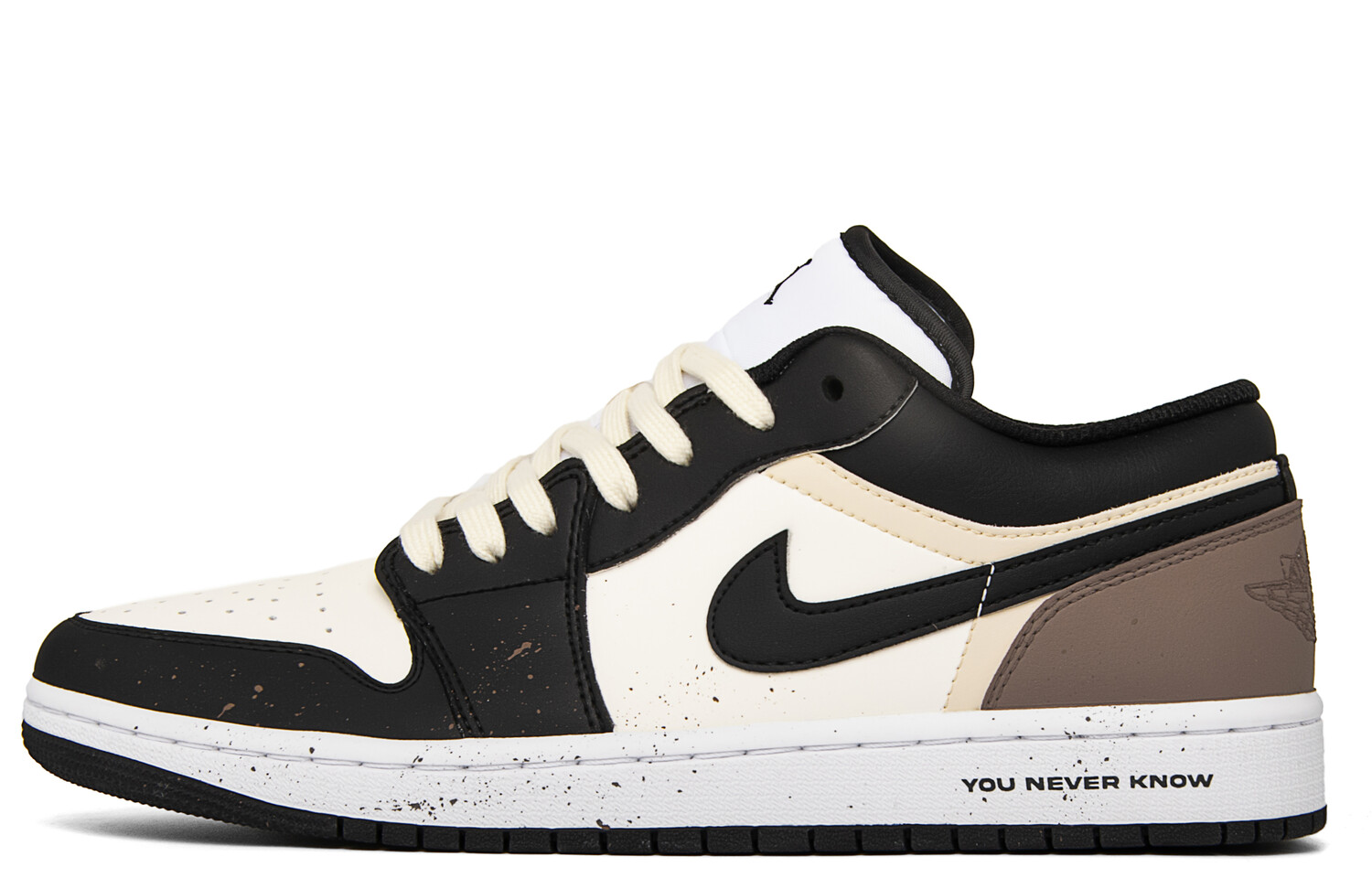 

Баскетбольные кроссовки Air 1 Vintage Men Low-Top Black/Brown Jordan, Черный, Баскетбольные кроссовки Air 1 Vintage Men Low-Top Black/Brown Jordan