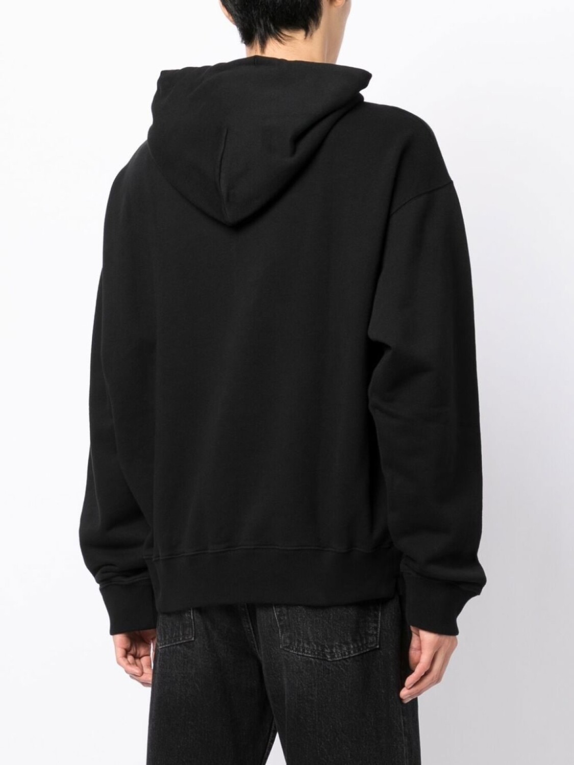 Off-White худи Spray Helvetica с вышитым логотипом, черный — фото 4