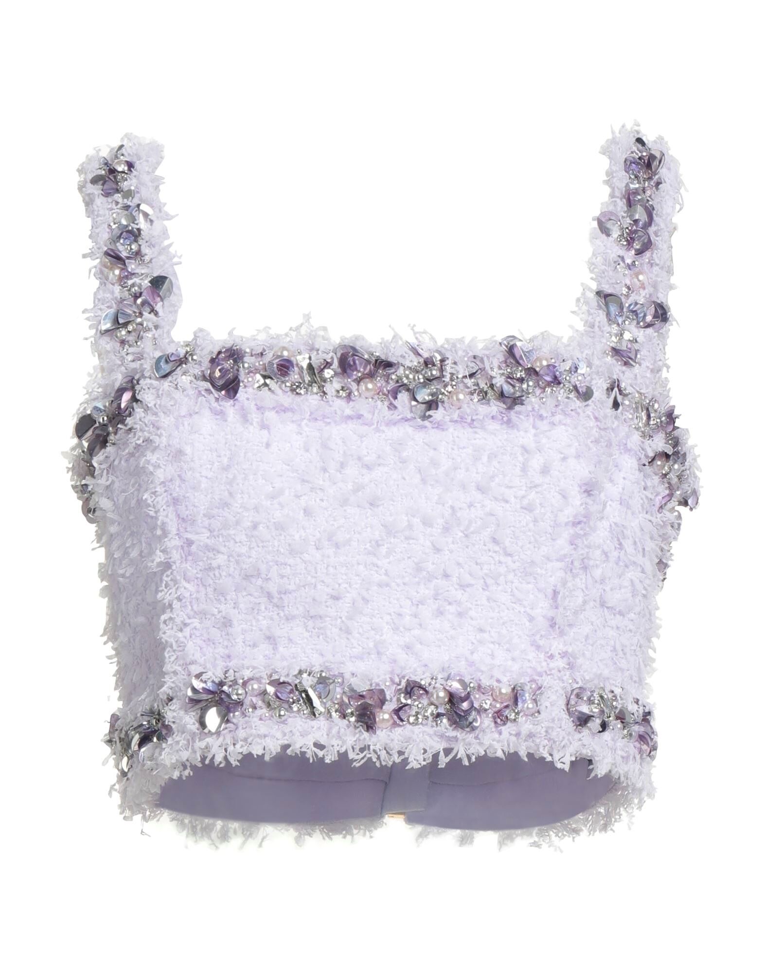 

Кроп-топ Balmain, сиреневый