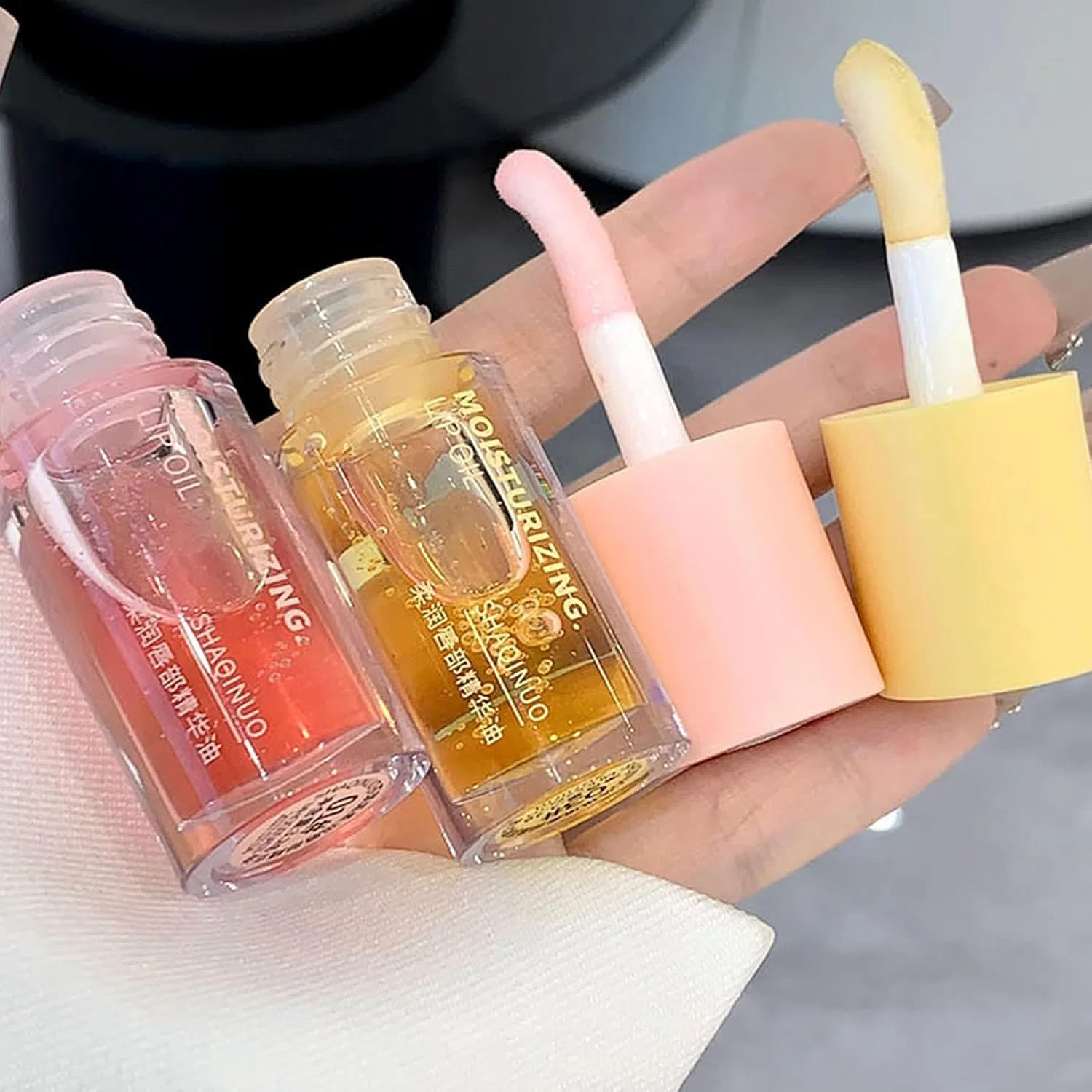 Блеск для губ Dulele Plumping Lip Glow Oil, многоцветный, 4 шт — фото 2