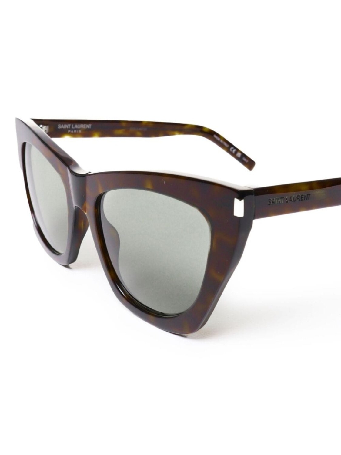 Солнцезащитные очки в оправе «кошачий глаз» от Saint Laurent Eyewear, коричневый — фото 4
