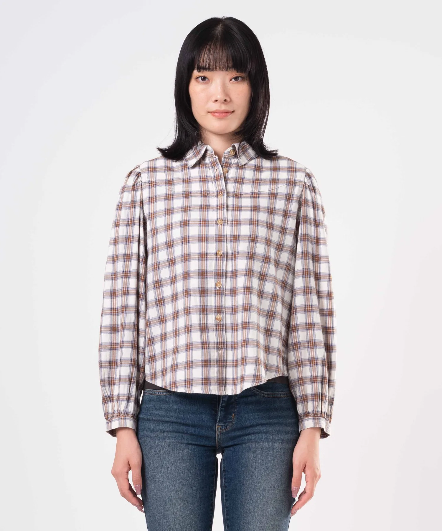 Женская рубашка Levi's Journey Western, коричневая