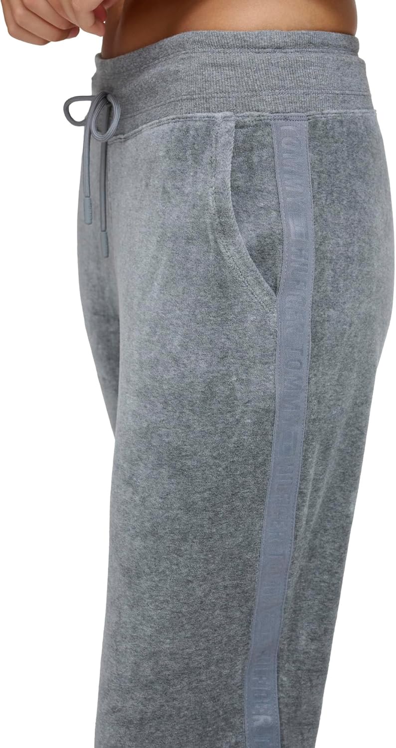 Женские облегающие велюровые брюки-джоггеры Tommy Hilfiger, Ash Heather — фото 2