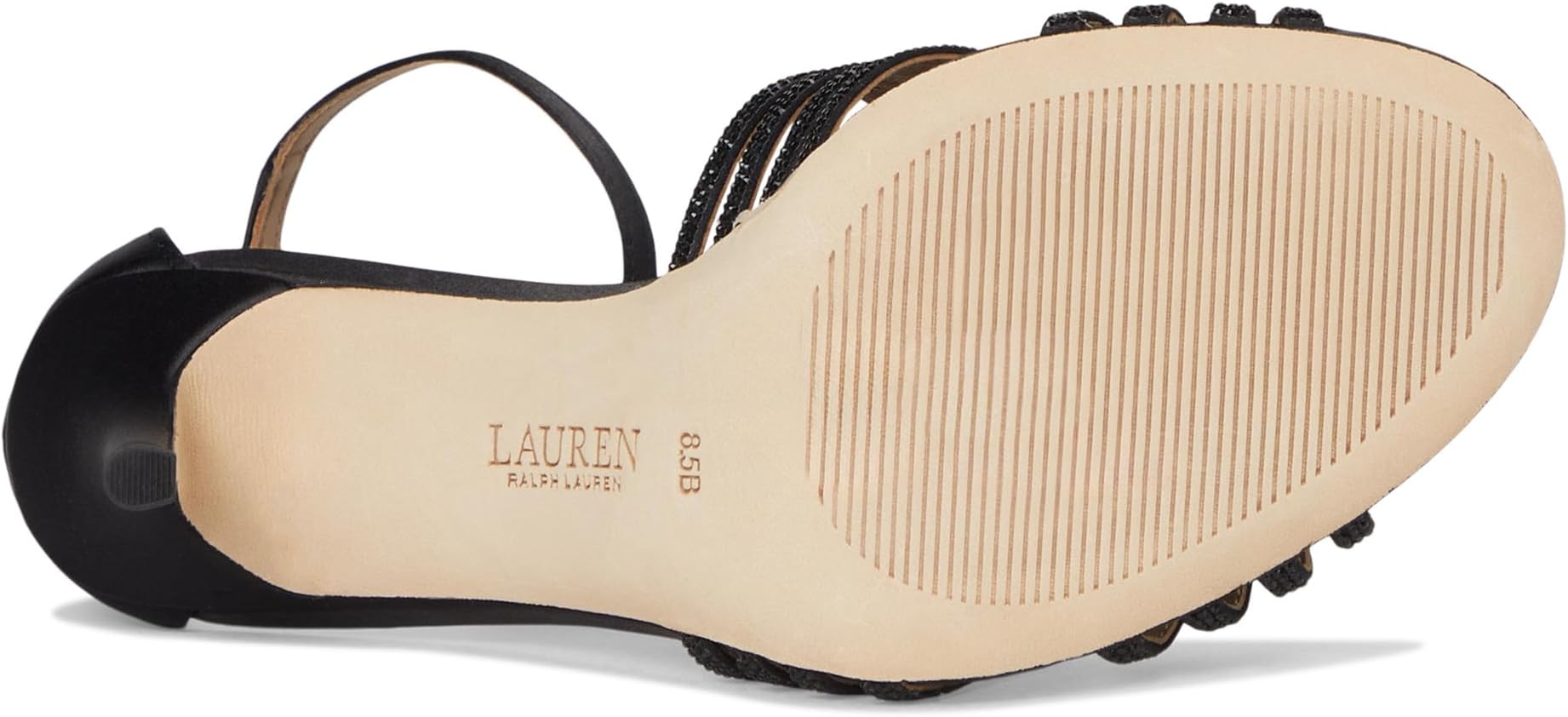 Туфли Lauren Ralph Lauren Women's Allie Embellished Multistrap Sandals, Black/Black Jet — фото 3