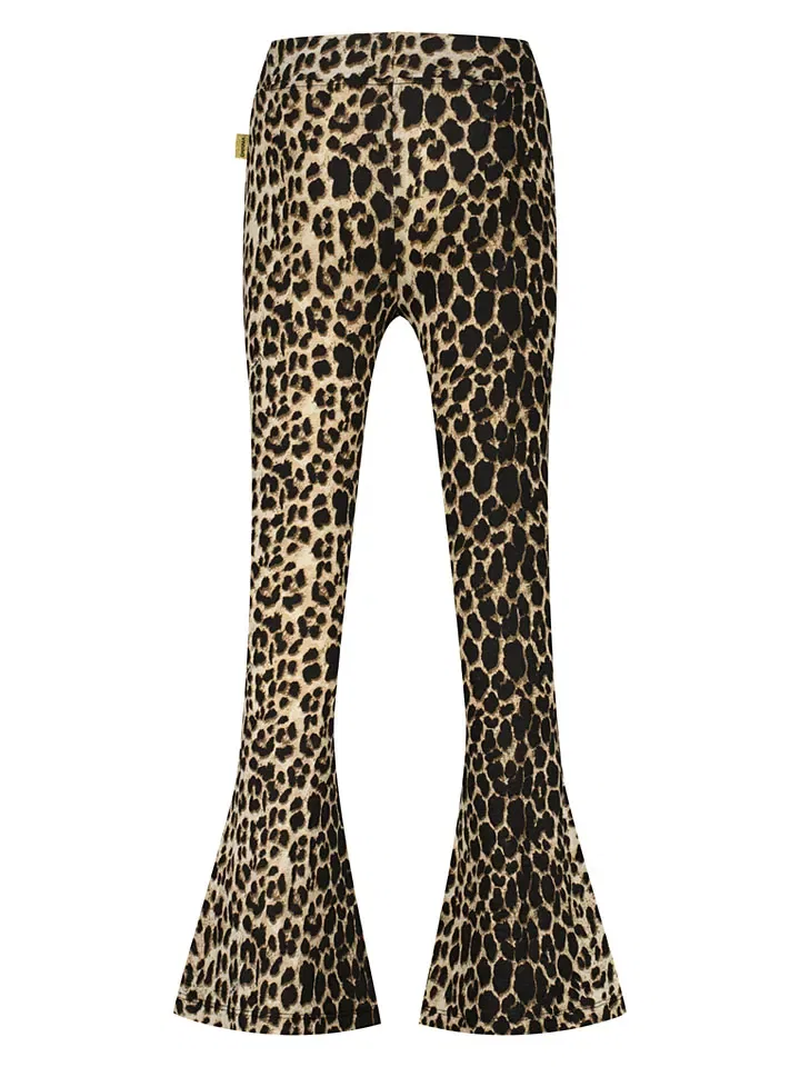 Леггинсы с принтом леопард Vingino, бежевый/черный — фото 2