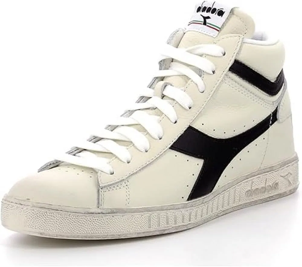 Кроссовки Diadora Unisex Game L High Waxed High Trainers, White Violet Berry C6210