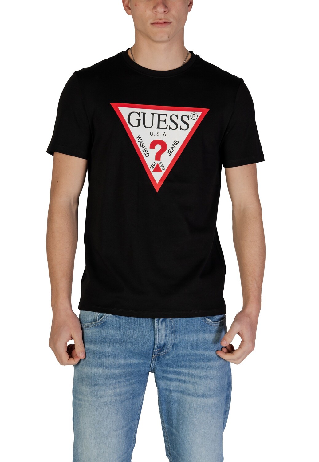 

Футболка мужская GUESS с принтом, черный