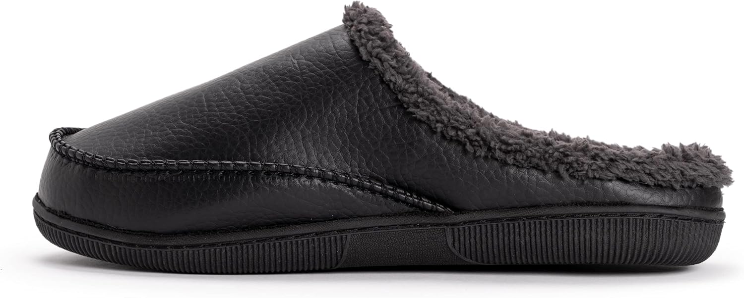 Мужские сабо MUK LUKS из искусственной кожи, черный — фото 4