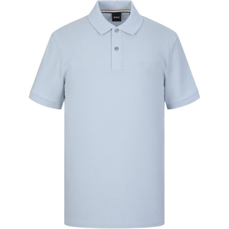 

Текстурированная поло Boss HUGO BOSS, светло-голубой