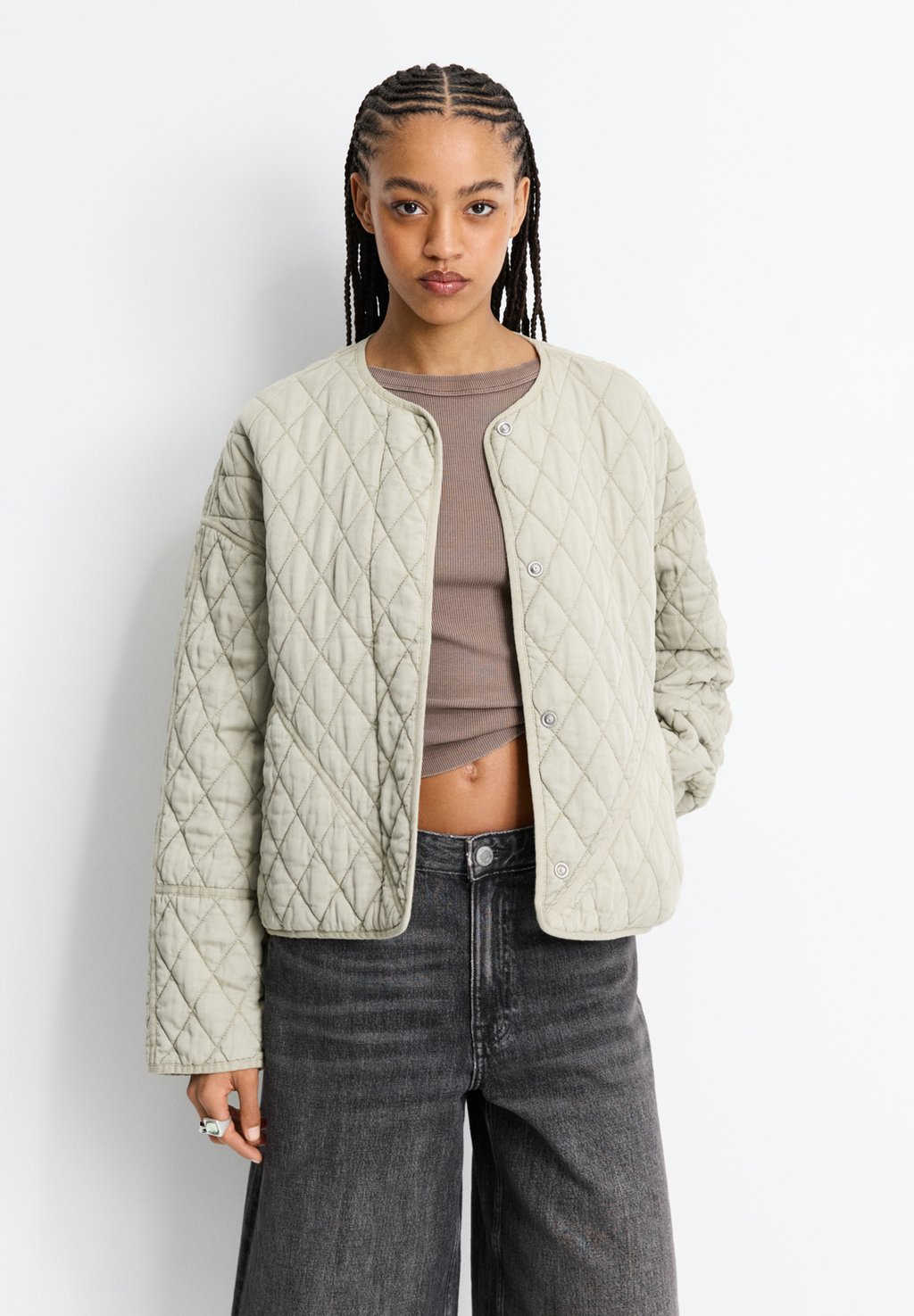 

Зимняя куртка PULL&BEAR, хаки