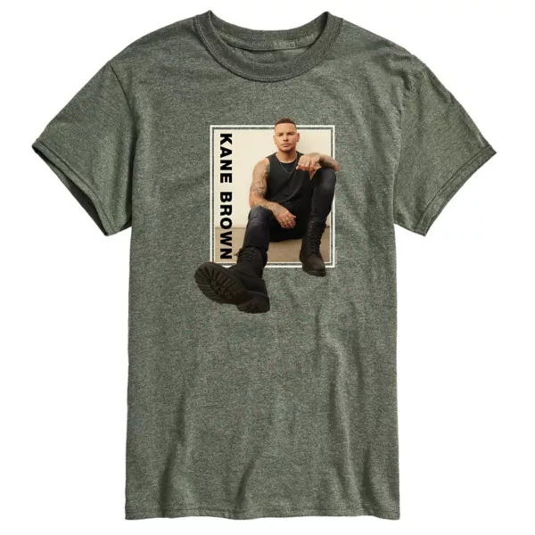 

Мужская футболка с принтом Кейна Брауна Licensed Character, цвет heather military green