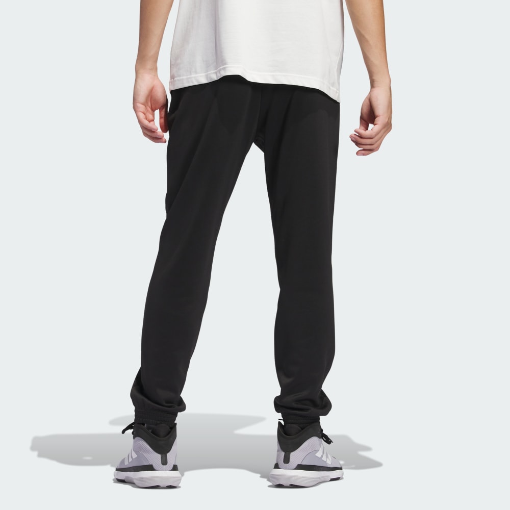 Спортивные брюки Adidas Basketball Crazy Warm Fleece Pants, черный/белый — фото 2