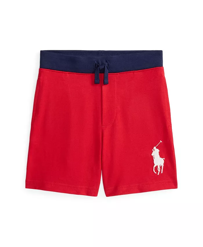 

Шорты из хлопкового джерси Big Pony для малышей и мальчиков Polo Ralph Lauren, красный