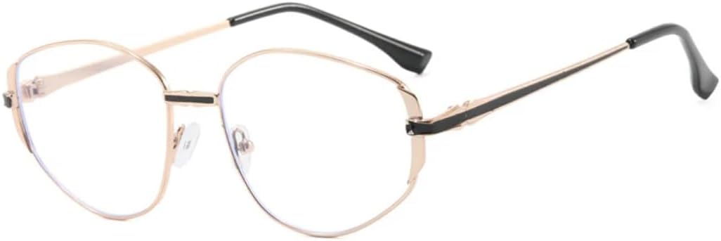 

Винтажные овальные солнцезащитные очки для мужчин и женщин, модные, разноцветные, стильные, роскошные, классические, металлические, с защитой от УФ-излучения UV400 VVTWSSW, Gold Clear