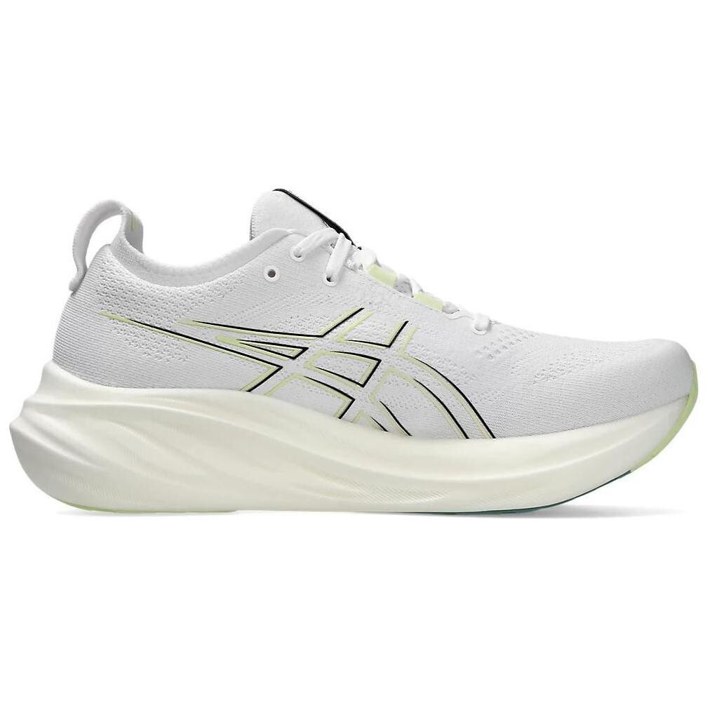 Кроссовки GEL-NIMBUS 26 мужские с низким верхом, белые/зеленые Asics — фото 2