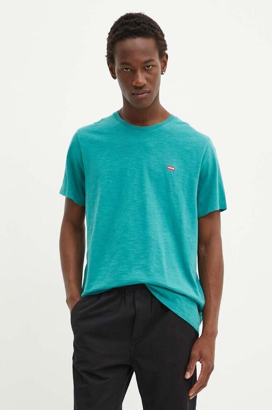 

Хлопковая футболка Levi's, зеленый
