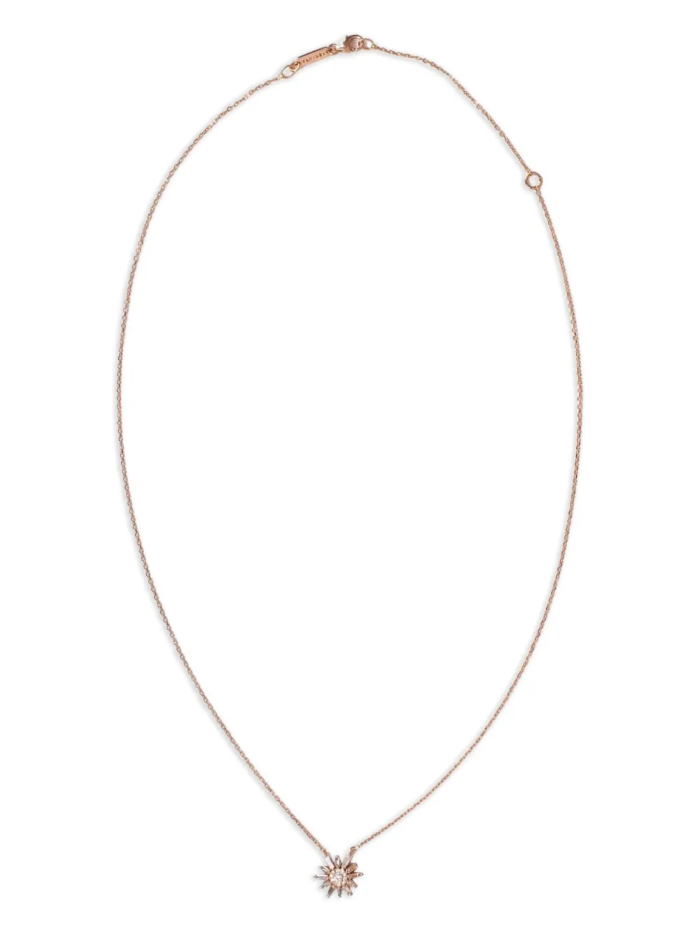 

18k rose gold Flower diamond necklace Suzanne Kalan, розовый