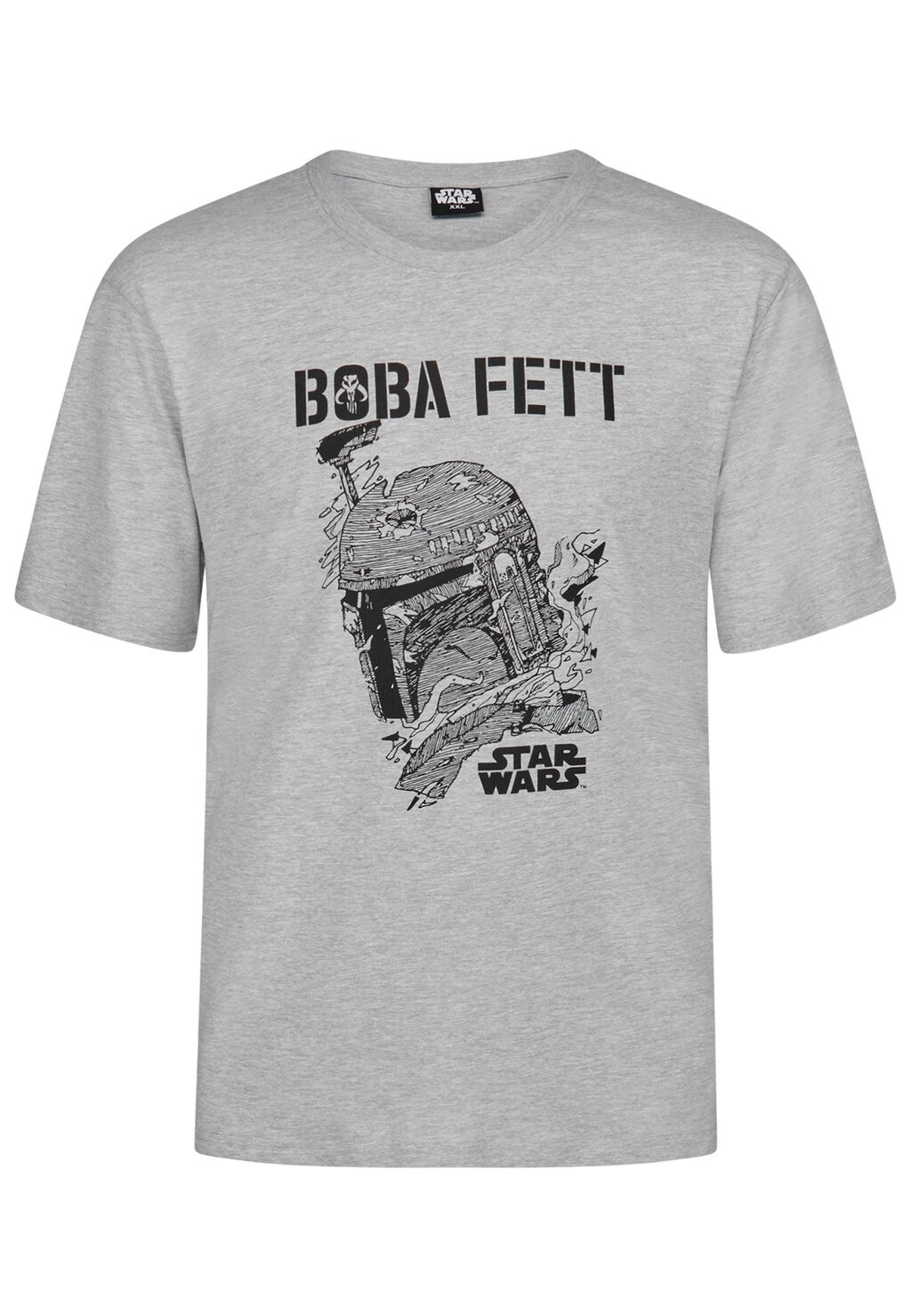 

Футболка с принтом BOBA FETT HERREN Star Wars, цвет grau