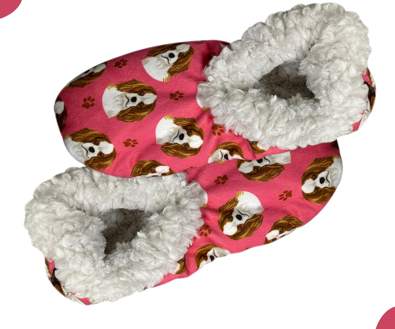 

Тапочки Comfies - Уютные домашние тапочки с шерпой для женщин и мужчин - Домашняя обувь - Подарок любителям животных - Нескользящая подошва - Один размер подходит большинству - Унисекс, Cavalier King Charles