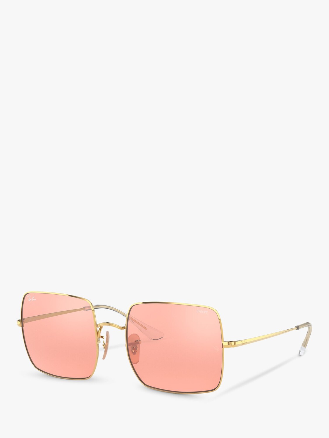 

Квадратные солнцезащитные очки унисекс Ray-Ban RB1971, золотисто-розовые