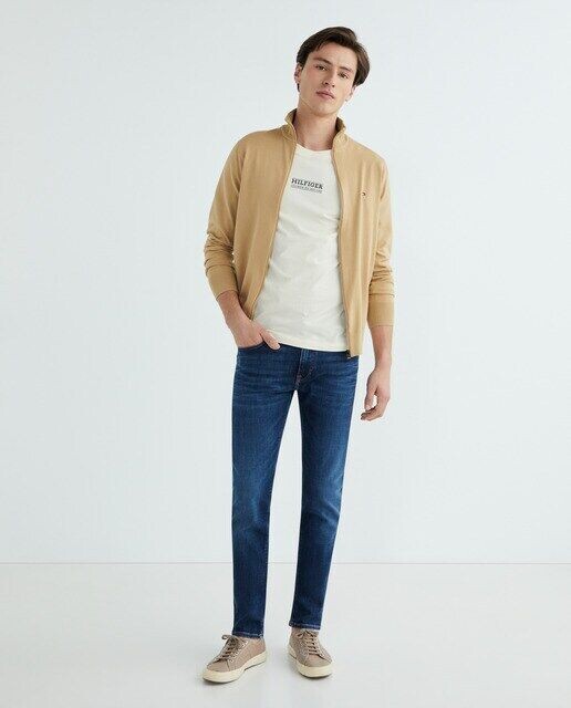 

Мужские темные джинсы скинни Tommy Hilfiger, синий