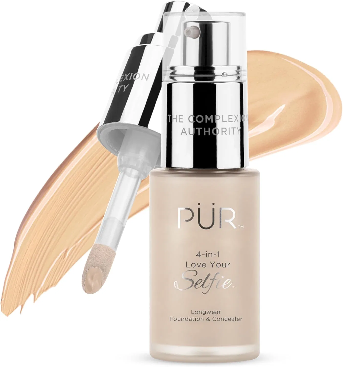 Тональный крем и консилер 4-в-1 Pür Minerals Love Your Selfie Longwear Foundation & Concealer, 30 мл, оттенок Ivory Beige