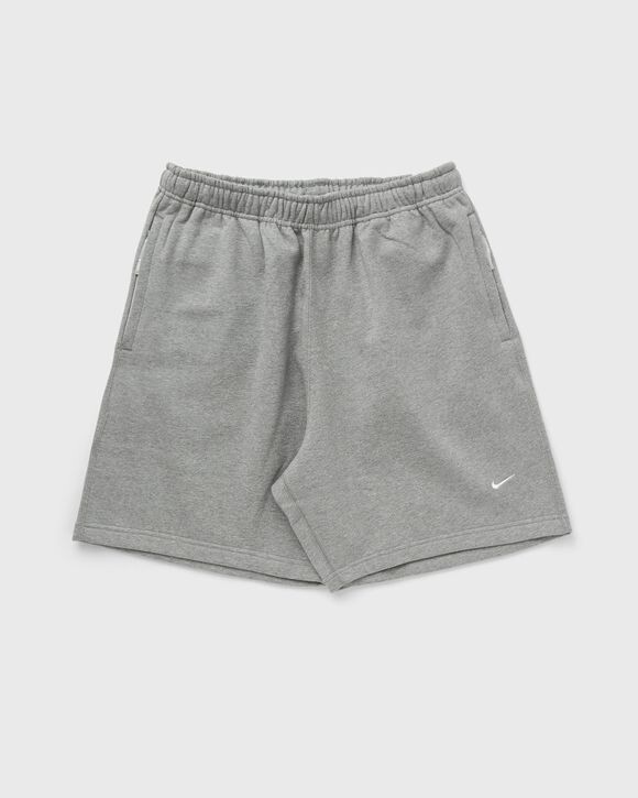 

Шорты Nike Solo Swoosh Fleece Shorts, цвет dk grey heather/white