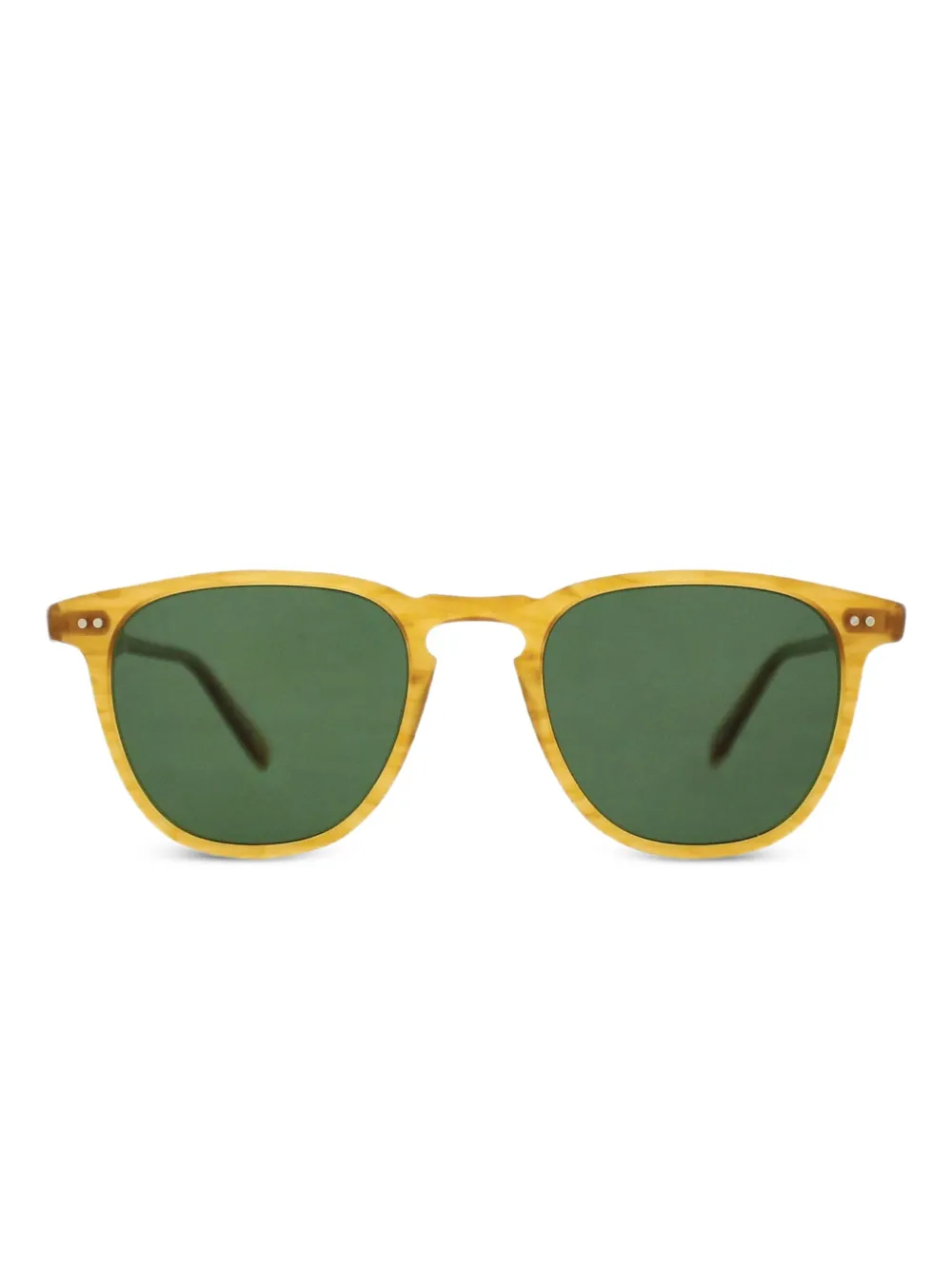 

Солнцезащитные очки Brooks в круглой оправе Garrett Leight, желтый