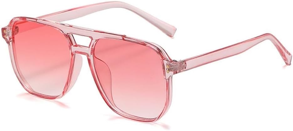 

Солнцезащитные очки Double Bridges Candy Color для женщин, градиентные, с защитой от УФ-излучения UV400, в стиле панк, с заклепками, для занятий спортом на открытом воздухе, бега и езды Generic, Pink Pink Gradient