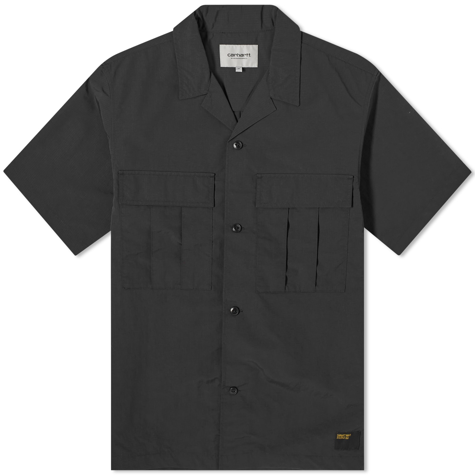 

Рубашка с коротким рукавом Carhartt Wip Evers Vacation Shirt, черный