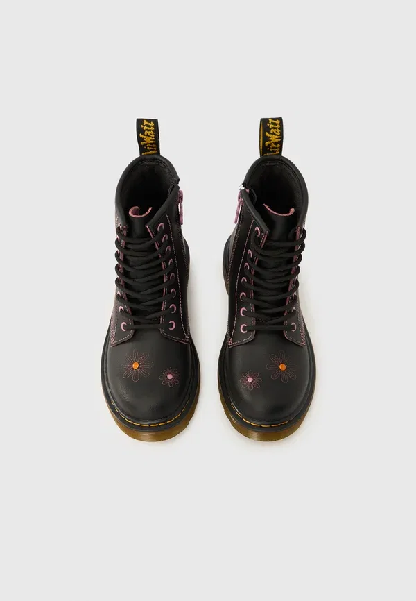 Ботинки на шнуровке 1460 Dr. Martens, черный/пыльно-розовый — фото 4