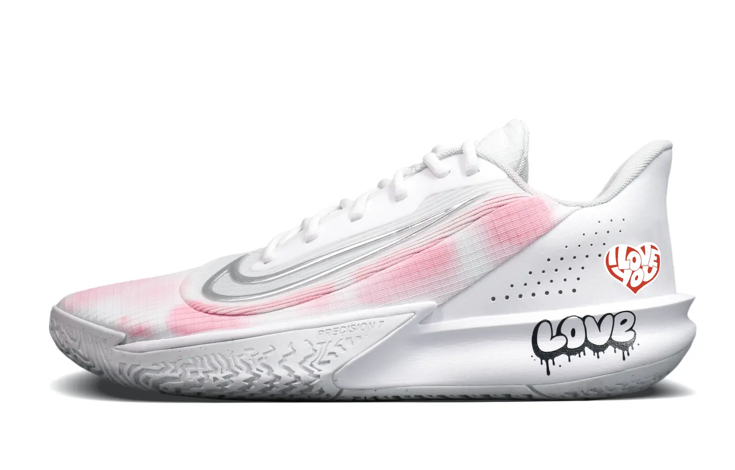 

Nike Точность 7 Амортизация, Износостойкие низкие баскетбольные кроссовки мужские белый - белый, цвет White